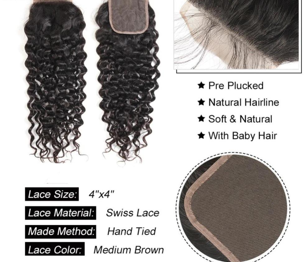 12A Grade Deep Wave BUNDLES with CLOSURES
